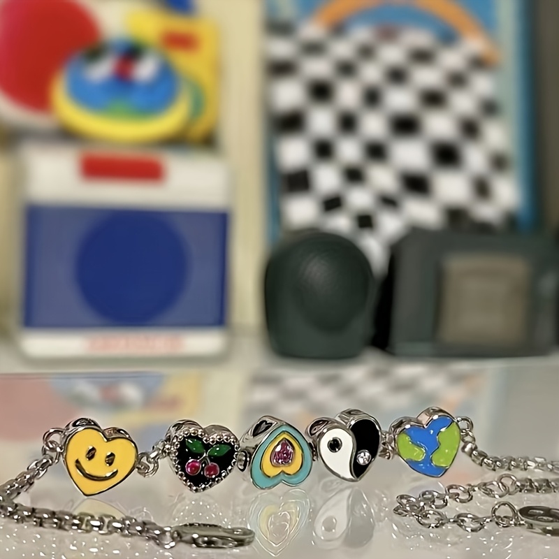 Heart Earth Face Bagua Cherry Bracelet, Sweet Design